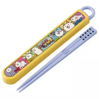 Skater Chopsticks 16.5cm Chopstick Box Set Nyanko Great War 23 For Children Antibacterial Made in Japan ABS2AMAG-A