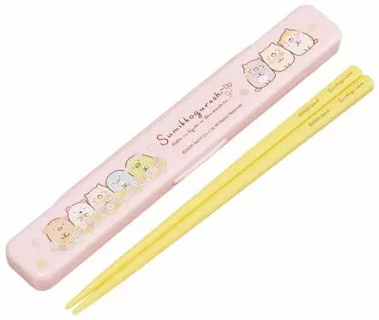 Skater Chopsticks Chopstick Box Set 18cm Silver Ion Antibacterial Sumikkogurashi Cat Siblings Made in Japan ABC3AG Ag+