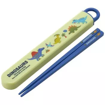 Skater Chopsticks Chopstick Box Set Dinosaur Picture 16.5cm Children s Antibacterial Made in Japan ABS2AMAG-A