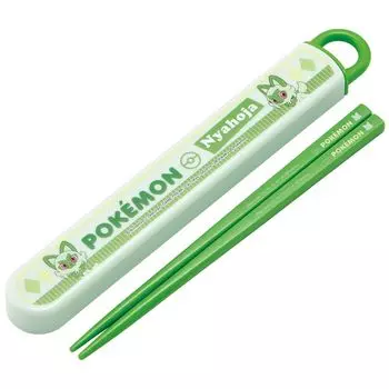 Skater Chopsticks Chopstick Box Set Lunch Box Antibacterial Treatment Boys Girls Легко открывающийся Раздвижной тип Сделано в Японии Pokemon Nyaoha Boys Girls