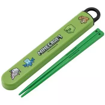 Skater Chopsticks Chopstick Box Set Minecraft Minecraft 16.5cm Children s Antibacterial Made in Japan ABS2AMAG-A