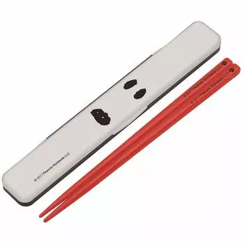 Skater Chopsticks Chopsticks Box Set 18 см Snoopy Face PEANUTS Сделано в Японии ABC3-A