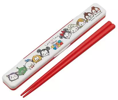 Skater Chopsticks Chopsticks Box Set 18 см Love Love Tsum Tsum Disney Сделано в Японии ABC3