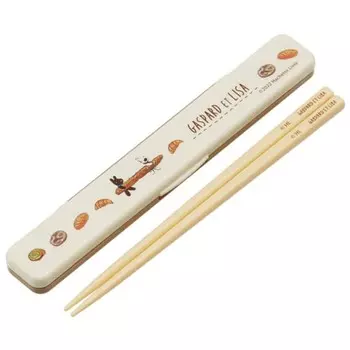 Skater Chopsticks Chopsticks Box Set 18cm Antibacterial Lisa and Gaspard Made in Japan ABC3AG-A