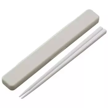 Skater Chopsticks Chopsticks Box Set 18cm Antibacterial Dull Gray Made in Japan ABC3AG-A
