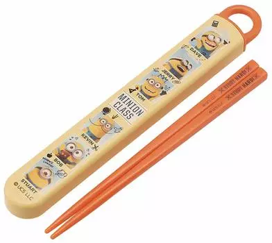 Skater Chopsticks Chopsticks Box Set Minion 20 Сделано в Японии Детские 16,5 см ABS2AM-A