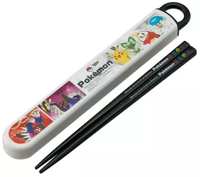 Skater Chopsticks Chopsticks Box Set Pokemon 23 Новые антибактериальные Сделано в Японии 16,5 см Детские ABS2AMAG-A