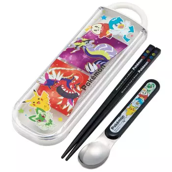Skater Chopsticks Spoon Set Antibacterial Pokemon 23N Made in Japan CCA1AG-A