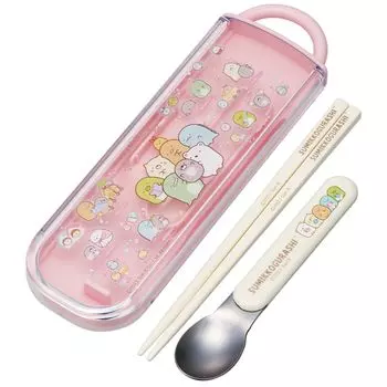 Skater Chopsticks Spoon Set Antibacterial Sumikkogurashi Mole House Made in Japan CCA1AG-A