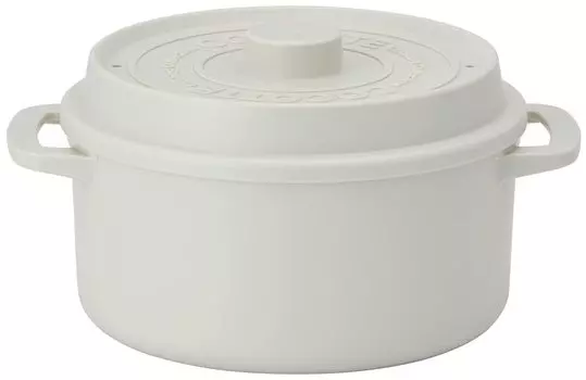 Skater Cocotte Style Microwave Pot 1600ml Dull Gray Made in Japan MWCP2-A