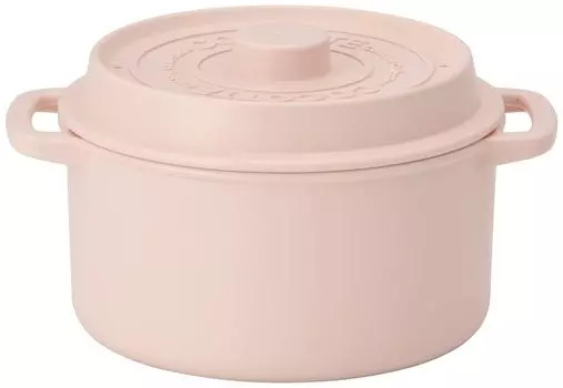 Skater Cocotte Style Microwave Pot 680ml Dull Pink Made in Japan MWCP1