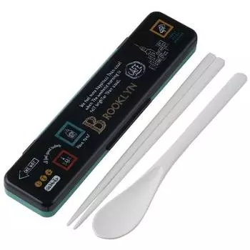 Skater Combi Set Chopsticks Spoon Set Antibacterial Brooklyn Queen Made in Japan 18 см CCS3SAAG-A