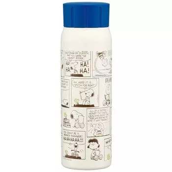 Skater Compatible with Carbonated Vacuum Insulated Stainless Steel Direct Drinking Water Cold Storage Mug Snoopy Carbonated Bottle Beverages, Bottle,