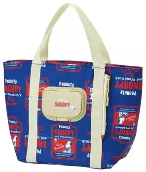 Skater Cool Bag with Wet Tissue Pocket Snoopy Peanuts KCLBP1-A