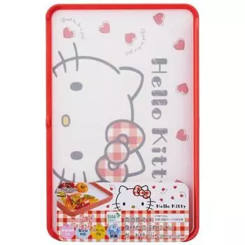 Skater Cutting Board AG+ Antibacterial 21 x 32.5cm M Hello Kitty Red Heart Sanrio Dishwasher Safe KTMT1AG-A with Guard that Can Use Both Sides to Prev