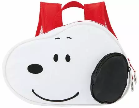Skater Die Cut Rucksack Lunch Bag Mini Backpack with Pocket Snoopy Peanuts Width x Depth 12 x Height RYUD1 Children s 26.5 17.5cm