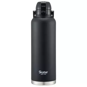 Skater Direct Drinking Stainless Steel Water Bottle with Handle 2L Large Capacity One Push Type Black 2000ml Vacuum Double Thermos STD20H-A