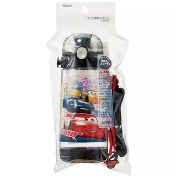 Skater Direct Drinking Water Bottle Plastic One Touch Bottle 500ml Plastic for Children Boys Cars 23 Boys PDDR5