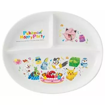 Skater Dishwasher Safe Lunch Plate Plate Silver Ion Ag+ Antibacterial Pokemon Pocket Monster Made in Japan XP17AG