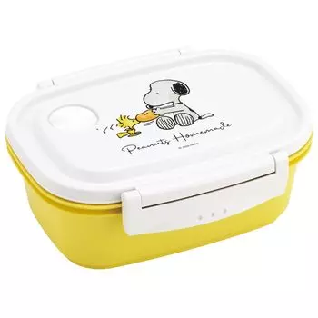 Skater Easy Light Lunch Box M 550ml Microwave Safe Seal Container Storage Container Snoopy Watercolor Made in Japan XPM4-A
