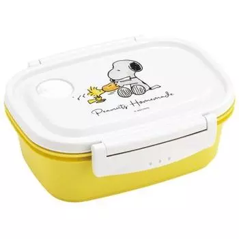 Skater Easy Light Lunch Box M 550ml Microwave Safe Seal Container Storage Container Snoopy Watercolor Made in Japan XPM4-A