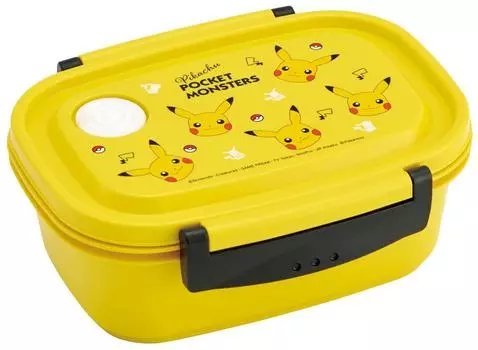 Skater Easy Light Lunch Box Pocket Monster Pikachu Face M 550ml Microwave Safe Seal Container Storage Container Made in Japan XPM4-A