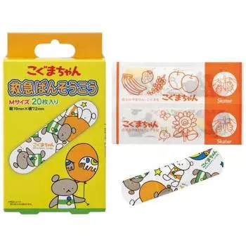 Skater Emergency Bandage Koguma-chan M Size 20 Bandages Made in Japan QQB1-A