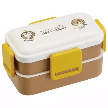 Skater Fluffy Dome Lid 2 Tier Bento Box 600 мл LISA LARSON PFLW4