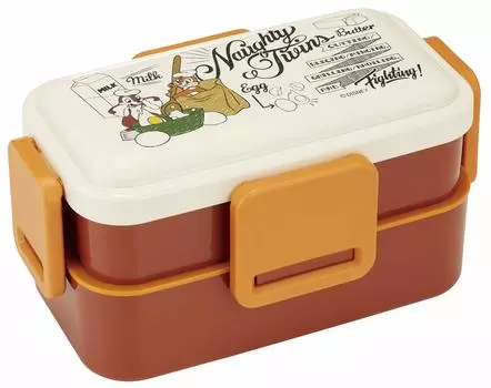 Skater Fluffy Dome Lid 2 Tier Bento Box 600 мл Chip Dale Cooking Disney Сделано в Японии PFLW4 &