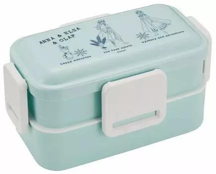 Skater Fluffy Dome Lid 2 Tier Bento Box 600ml Frozen 2 Disney Made in Japan PFLW4