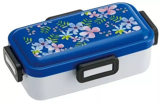 Skater Fluffy Dome Lid Bento Box 530 мл Ботанический синий Сделано в Японии PFLB6