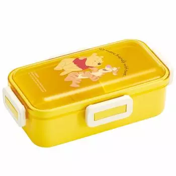 Skater Fluffy Dome Lid Bento Box 530ml Winnie the Pooh Disney Made in Japan PFLB6