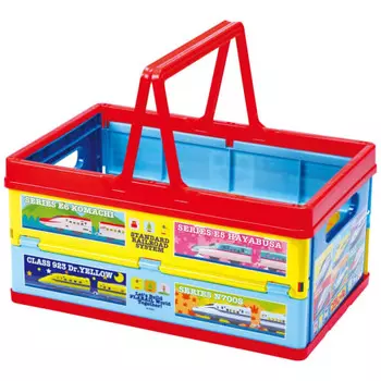 Skater Folding Storage Box Toy Box with Handle Stacking Basket Plarail 38x25x19.5cm BWOT13-A