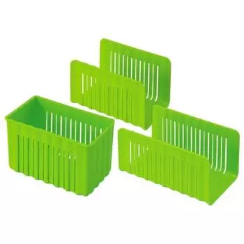 Skater Freezer Storage Stand 3 Piece Set Green Made in Japan CCBS1