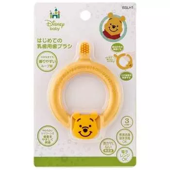 Skater Gentle gums with silicone First toothbrush for baby teeth Disney Winnie the Pooh BSLH-A