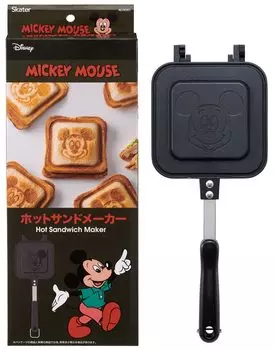 Skater Hot Sand Maker Милый запеченный алюминиевый прямой огонь Disney Mickey Mouse Легко чистить ALHOS1-A