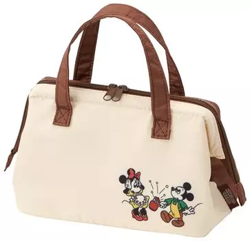 Skater Insulated Clasp Lunch Bag Disney Mickey Mouse Friends Cooking & KGA1-A