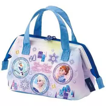 Skater Insulated Lunch Bag, Clasp, Children s Size, For Children s Bento Boxes, Disney Frozen 23 KGA0-A