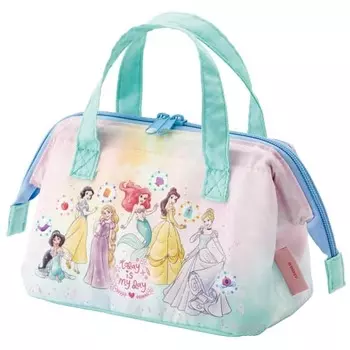 Skater Insulated Lunch Bag, Pouch, Children s Size, For Children s Bento Boxes, Disney Princess 23 KGA0-A