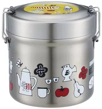 Skater Insulated Lunch Box Bowl Type 600ml Vacuum Stainless Steel Lisa Larson Kitchen STLB1AG-A