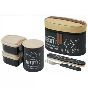 Skater Insulated Lunch Box Lunch Jar Cat 560ml KCLJC6
