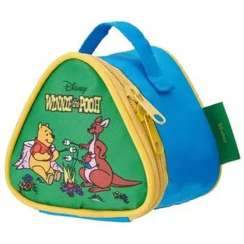 Skater Insulated Rice Ball Shaped Lunch Bag Onigiri Case Cold Insulated 2 Pieces Onigiri Pouch Disney Retro Pooh KONC2-A