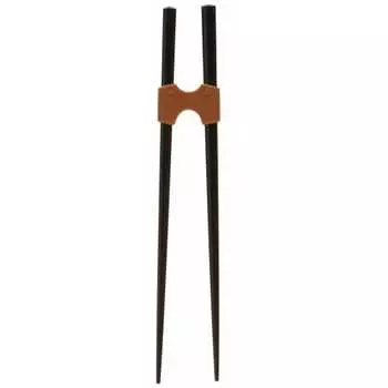 Skater Joint Chopsticks Wooden Chopsticks 21cm with Silicone Joint Support Chopsticks for Nursing Care AWSP45