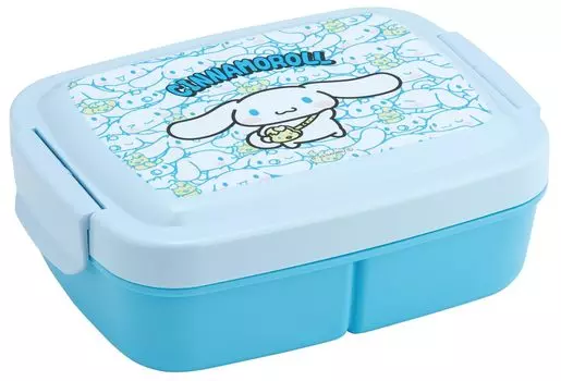Skater Kids Lunch Box Dome Shape Integrated Divider 840ml Cinnamoroll Ushiro Shiro Sanrio Made in Japan P84
