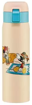 Skater Кружка-бутылка из нержавеющей стали 480 мл, открывается одним нажатием Disney Mickey Mouse, термо/холод STOT5-A