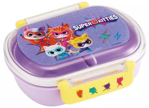 Skater Ланч Одинарный Сделано в Посудомоечной машине Микроволновке Супер Детский Бокс, Антибактериальный, Ярусный, Пушистый, Крышка в форме купола, 360 мл, Япония, Детский, Безопасный, Безопасный,