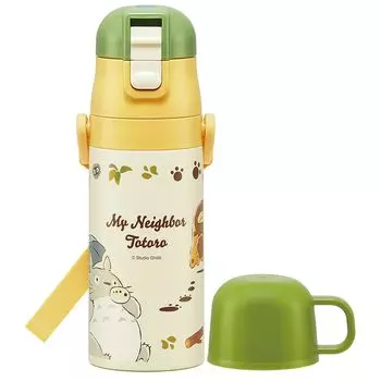 Skater Lightweight Stainless Steel Water Bottle 350ml My Neighbor Totoro Cat Bus for Children Direct Drinking Cup Drinking Cup Included Stainless