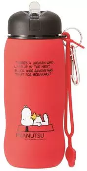 Skater Lightweight Water Bottle Silicone Bottle Folding Water Bottle 500ml Snoopy SLBT1
