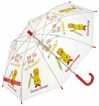 Skater Long Umbrella Vinyl Umbrella 40cm Curious George UBV2 Children s