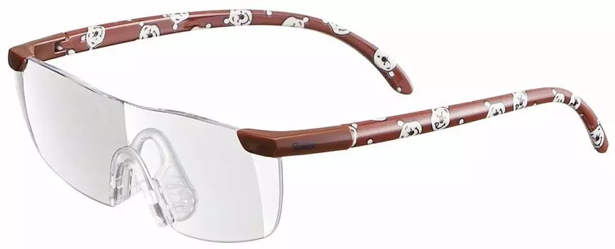 Skater Loupe Glasses RG1 Magnification Winnie the Pooh POOH Honey Pattern Glasses Loupe RG1 1.6x коричневый